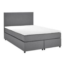 Postel Boxspring Melia, 140x200, Sivá